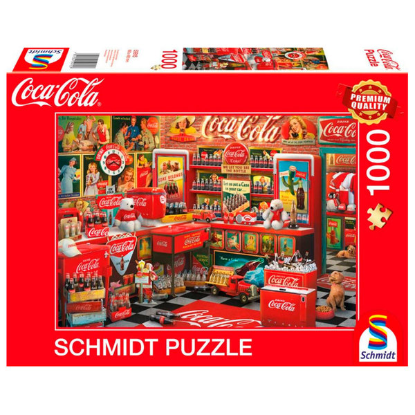 Schmidt puslespel 1000 Coca Cola Nostalgic 1000 bitar - Schmidt