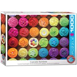 Eurographics puslespel 1000 Cupcake Rainbow 1000 bitar - Eurographics 