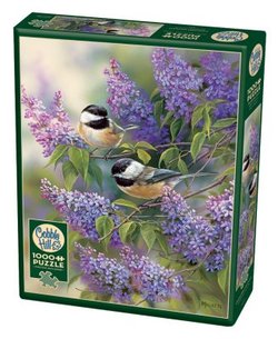 Cobble Hill puslespel 1000 Chikadees & Lilacs 1000 bitar - Salg
