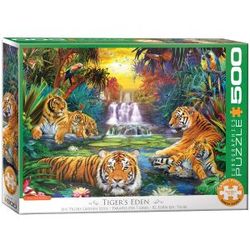 Eurographics puslespel 500 bitar Tigers Eden 500 bitar - Salg