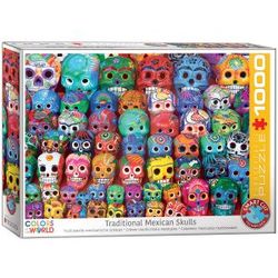 Eurographics puslespel 1000 Traditional Mexican skulls 1000 bitar - Eurographics 