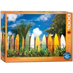 Eurographics puslespel 1000 Surfer’s Hawaii Paradis 1000 bitar - Eurographics 