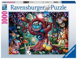 Ravensburger puslespel 1000 Cheshirekattem, Alice in Wonderland 1000 bitar - Ravensburger