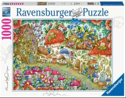 Ravensburger puslespel 1000 Blomstrende sopp hus  1000 bitar - Ravensburger