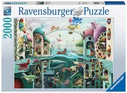 Ravensburger puslespel 2000 Om fisker kunne gå  2000 bitar - Ravensburger