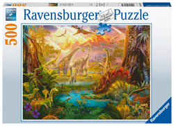 Ravensburger puslespel 500 Dinosaurenes land  1000 bitar - Ravensburger