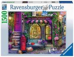 Ravensburger puslespel 1500 Kjærlihetsbrev sjokoladebutikk  1500 bitar - Ravensburger