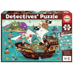 Educa 50 Detective puzzle Pirates 50 bitar - Salg