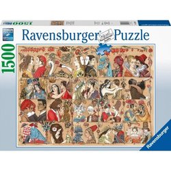 Ravensburger puslespel 1500 Kjærlighet gjennom tidene 1000 bitar - Salg