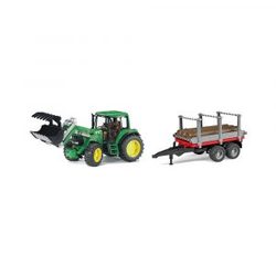 Bruder John Deere 6920 m/frontlaster og henger john deere - Bruder