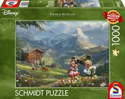 Schmidt puslespel 1000 Mickey & Minnie in the Alps 1000 bitar - Schmidt