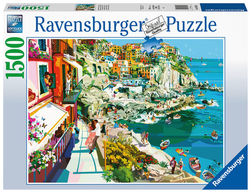 Ravensburger puslespel 1500 Romantikk i Cinque Terre 1500 bitar - Salg