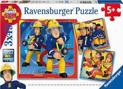 Ravensburger puslespill Fireman Sam to the Rescue! 3x49b  3x49b - Ravensburger