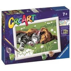 CreArt Sovende katt og hund sovende katt og hund - Ravensburger CreArt