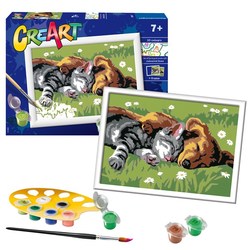 CreArt Sovende katt og hund sovende katt og hund - Ravensburger CreArt