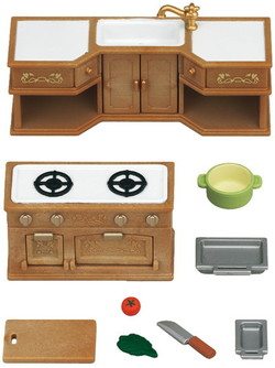 Kitchen Stove, Sink & Counter Set Kitchen Stove, Sink & Counter Set - Sylvanian families
