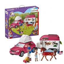 Schleich Eventyr med bil og hestehenger 42535 - Salg