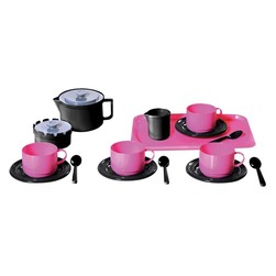 Kaffesett for fire - 18 deler Kaffeservis - hjem og kjøkken leker