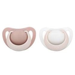 NUK Genius 0-2 Måneder Smokk 2-pack Rosa/Kvit - NUK