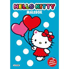 Hello Kitty Malebok Mørk Blå - Egmont Litor