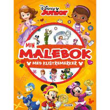 Disney Junior Min Malebok med klistermerker Malebok - Egmont Litor