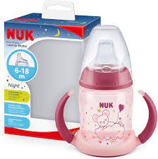 NUK, Glow In The Dark - Drikkekopp Rosa - NUK