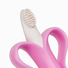 Baby Banana Infant Toothbrush Rosa - Småbarns Leiker