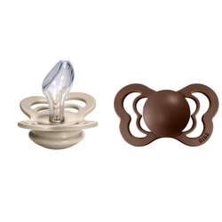 Bibs Couture 2 PACK Vanilla/Mocha - 2 / Silicone 2 / silicone - Salg