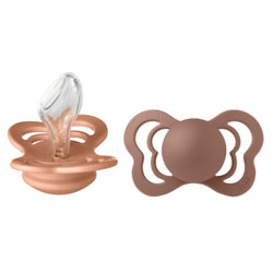 Bibs Couture 2 PACK Peach/Woodchuck - 2 / Silicone 2 / silicone - Salg