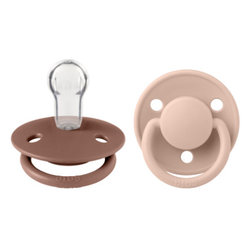 Bibs De Lux 2 PACK Woodchuck/Blush - One Size / Silicone Onesize / silicone - Bibs