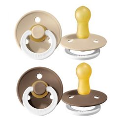 Bibs De Lux 2 PACK Vanilla/Dark Oak - 1 / Natural Rubber Latex 1 / Natural Rubber Latex  - Bibs