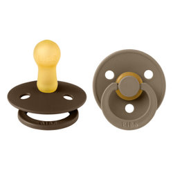 Bibs Colour 2 PACK Mocha/Dark Oak - 1 / Natural Rubber Latex 1 / Natural Rubber Latex  - Bibs