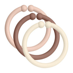 Bibs Loops 12 Pack Blush/Woodchuck/Ivory - One Size Blush/Woodchuck/ Ivory  - Bibs