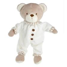Bamse 25cm m/pysj Krem - Tinka
