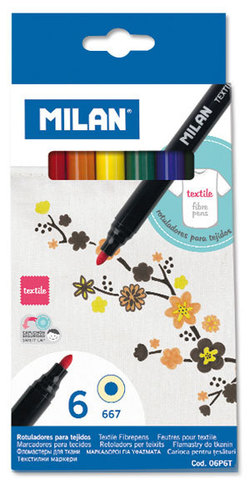 Tekstil tusj Milan 6 pk Tusj - Milan