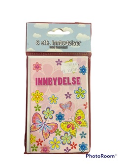 INNBYDELSER BARN  Sommerfugl - Bursdag/Fest