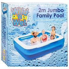 Wild ‘n Wet 2m Jumbo Family Pool Rektangulært - Salg