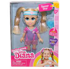 Love Diana 15cm Dukke  Soccer Star - Love Diana