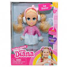 Love Diana 15cm Dukke  Ice Skater - Love Diana