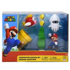 Super Mario Underwater Diorama Set Underwater - Super Mario