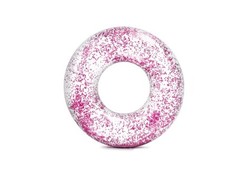 BADELEKE INTEX TRANSPARENT GLITTER BADERING 1,19M Rosa glitter - Salg