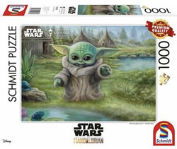 Schmidt puslespill 1000 Thomas Kinkade: Star Wars - The Mandalorian - Childs Play 1000 bitar - Schmidt