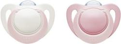 NUK Genius 0-6 Måneder Smokk 2-pack Rosa - NUK