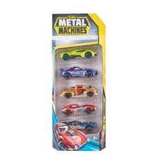 Metal Machines 5pk småbiler - innhold av biler er overraskelse Assortert - Metal Machines