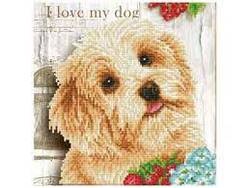 Diamond Dotz - I Love My Dog. Runde Perler. i love my dog - Diamond Dotz