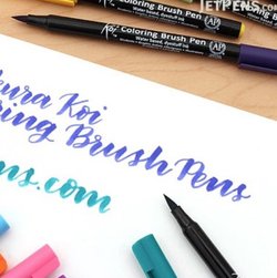 Koi Coloring Brush Pen - Sett med 12 fargar 12 fargar - Hobby