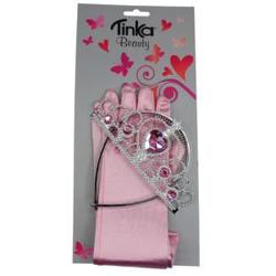 PRINSESSESETT TIARA OG HANSKER ROSA TINKA BEAUTY Rosa - Tinka