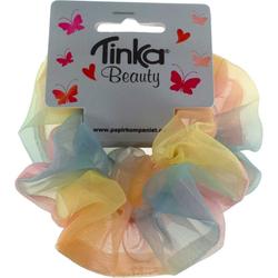 Hårstrikk Scrunchie Regnbue 2stk Regnbue - Tinka