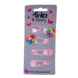 Hårklips Tutti Frutti 4stk Rosa - Tinka
