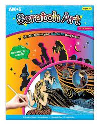 Scratch Art - Den Lille Havfruen Scratch Art - Hobby